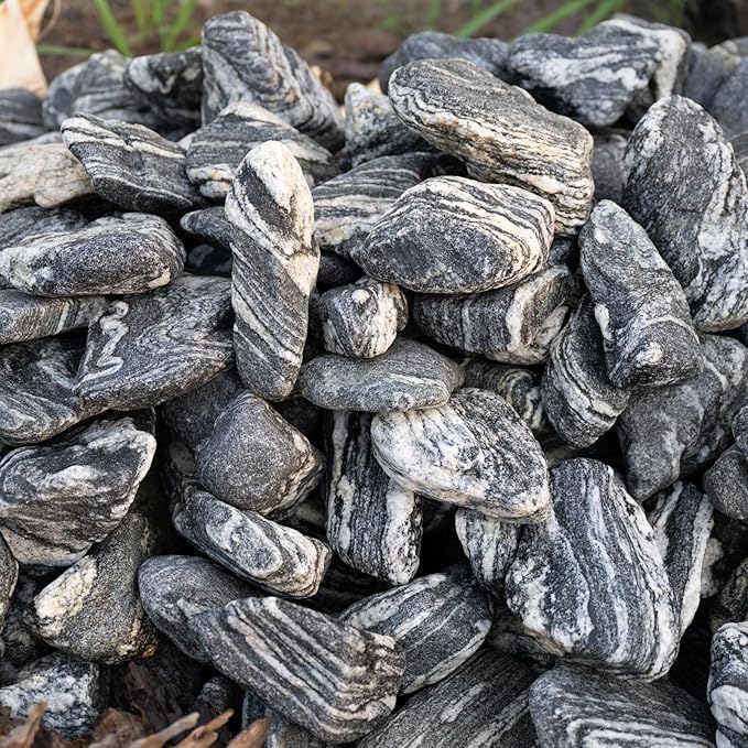 Natural Aquarium Rocks Silver Seiryu Rock Mountain Stone Fish Rocks for Aquariums and Terrariums Animal Feeding Box, Micro Landscape, Stone Landscape and Bonsai (5lb 2-5inch 4-5Pcs)