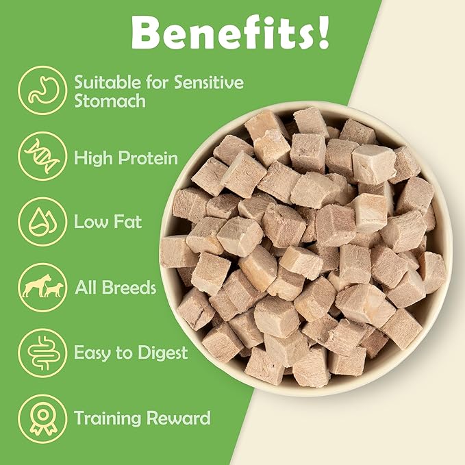 MON2SUN Freeze Dried Duck Cat and Dog Treats, Single Ingredient Natural and Healthy Dog Snacks, High Protein Training Treats & Food Topper, 5.3 oz