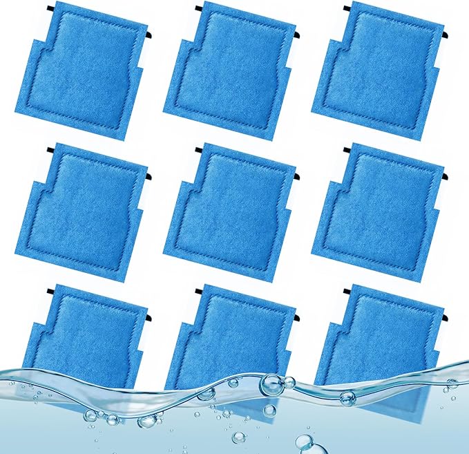 9 Pack Assembled Aquarium Filter Cartridge for Marineland Rite-Size A, Fish Tank Filters Cartridges Fit for Aqua-Tech EZ-Change #1, 5-15 Power Filter and for Marineland Penguin Power Filters 75 & 100
