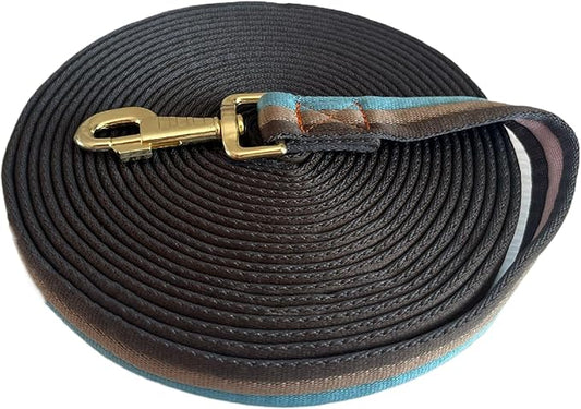 Premium Horse Training Lunge Line with Alloy Trigger Buckle for Accurate Equestrian Training of 26 Foot (8 Meters)