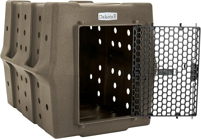 Dakota 283 Crate - Canine Rough and Tough Economy Kennel (Coyote Granite, Large)