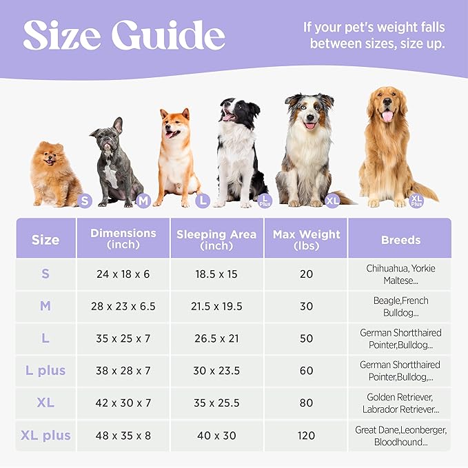 LE SURE Cute XL Dog Beds, Orthopedic Waterproof Dog Bed for Extra Large Dogs, Non-Slip Bottom and Egg-Crate Foam Big Pet Couch Sofa with Washable Removable Cover, Grey