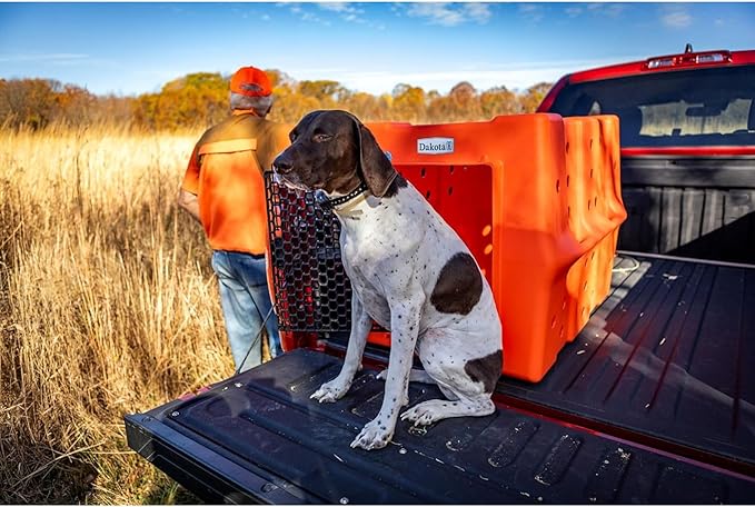 Dakota 283 Crate - Canine Rough and Tough Economy Kennel (Orange, Large)