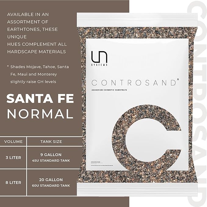 Ultum Nature Systems Controsand Santa Fe Aquarium Gravel (3L) - Small Pebbles for Fish Tank - Planted Aquarium Rocks - Fish Tank Substrate - Aquarium Pebbles - Versatile Fish Tank Stones