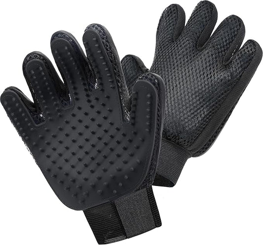 Maxpower Planet Pet Grooming Gloves for Dogs and Cats - Grooming Mitt for Dogs -Cat Gloves - Hair Removal Bruh - All Hair Types