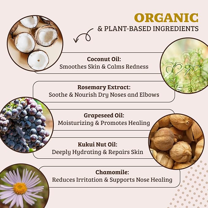 Natural Dog Company Snout Soother, Dog Nose Balm, Wax & Cream for Dry, Cracked Noses, Heals & Moisturizes with Shea Butter & Coconut Oil, Lick-Safe Nose Butter, Made in USA, 2 oz. Tin