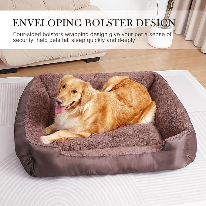 Dog Bed for Medium Dogs, Durable Comfortable Pet Bed Up to 30/50/90/100 lbs, Self-Warming and Washable