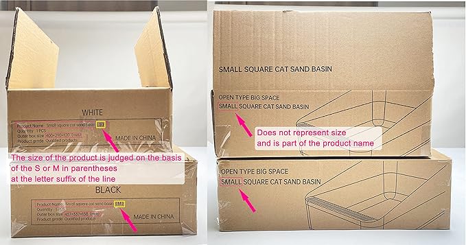 Sfozstra Open High-Sided Litter Box: Pink Medium Anti-Scatter Design - Self-Cleaning Sifting Tray - Low Tracking for Small Cats