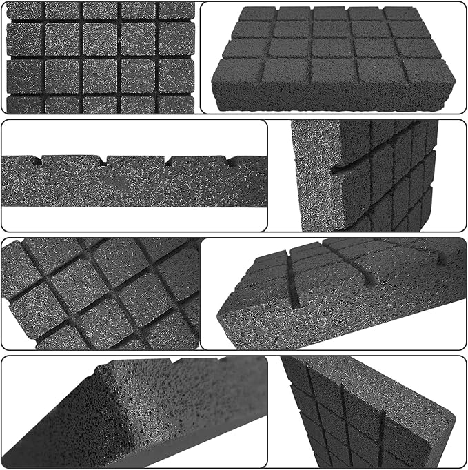 Hamiledyi 4PCS Rabbit Scratching Pads Bunny Lava Grinding Claw Pads Small Animal Foot Pads Hamster Scratch Board Chew Toys for Gerbil Chinchilla Hedgehog Guinea Pig Cage Accessories