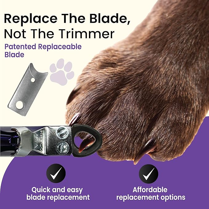 Resco Original Deluxe Dog, Cat, and Pet Nail/Claw Clippers. Best USA-Made Trimmer, More Colors & Sizes, candy purple, small/medium, PF0724
