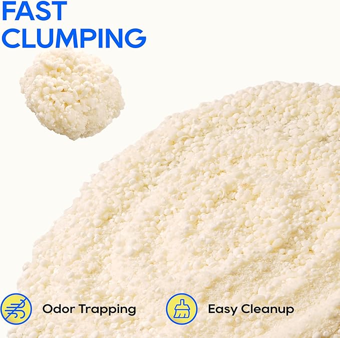 HoneyCare Cassava Cat Litter | Natural Cassava Formula | Fast Clumping & Odor Control | Low Dust & Eco-Friendly | 6 lbs