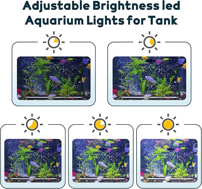 Bubbler Aquarium Fish Tank Decor: Submersible Aquarium Lighting with Oxygen Boost for Fish Lovers - Waterproof RGB Light Bar Bubble Wall for 30-35 Inch Saltwater Freshwater Fishes Tanks