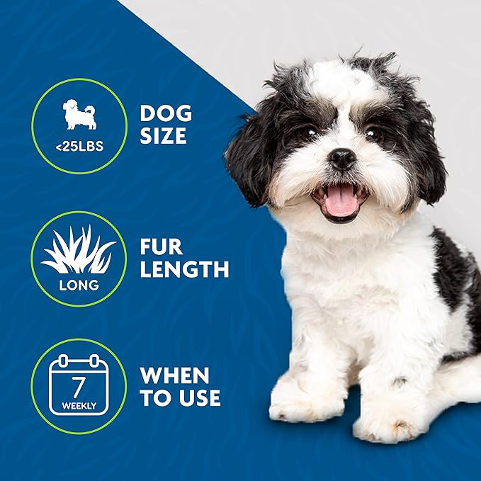 FURminator Small Dog Undercoat deShedding Tool, Long Hair, Reduces Loose Hair from Shedding