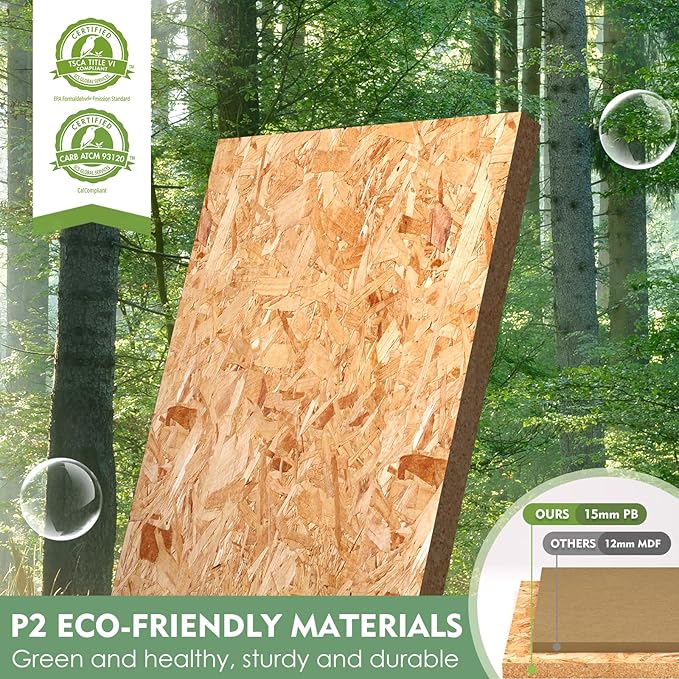 Large/Tall Litter Box Enclosure, Modern Wooden Litter Box Furniture for XL Litterbox with Hidden Storage as Sideboard Cabinet (White)