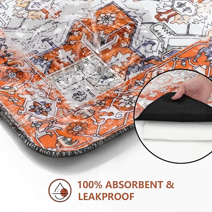 Washable Pee Pads for Dogs 2 Pack, Absorbent Reusable Puppy Pads Waterproof, Leakproof & Non-Slip Whelping Pad, Potty Training Pads for Dogs Playpen Mat 48x48