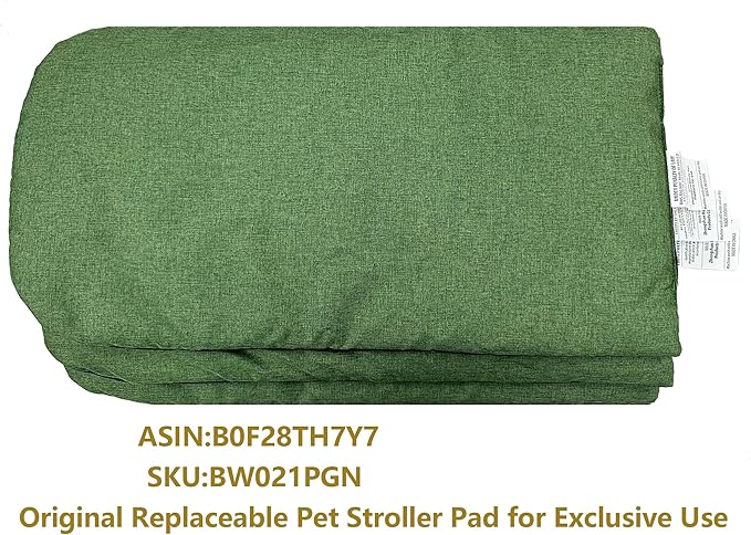 ROODO Pet Stroller Inner Pad for Exclusive Use,Original,Replaceable,Easy to Clean,Set of 3 pc(Green)