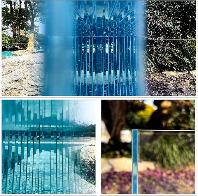 Ultra Clear Rimless Low Iron Glass Aquarium Tank (W23.62×D11.81×H14.17 inch(60x30x36cm)) 6mm Thickness Include Black Leveling Mat