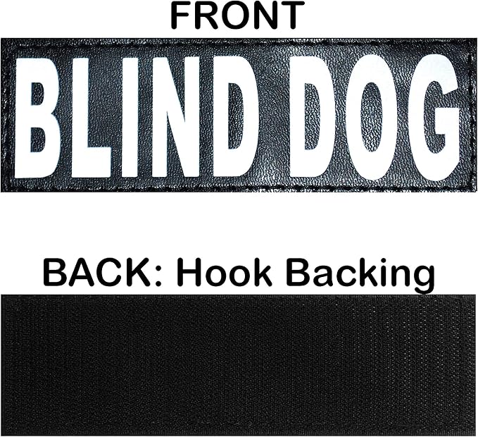 Doggie Stylz Blind Dog Harness No Pull No Escape Dog Vest for Blind Dogs Adjustable Vest with Handle Blind Dog Accessories and Patches for Training and Mobility