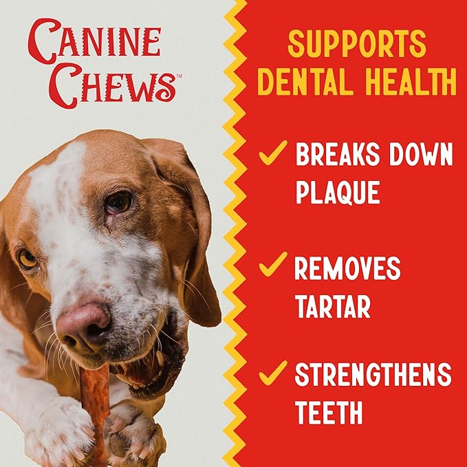 Canine Chews 8-9" Beef Basted Thick Rawhide Retriever Rolls - Pack of 25 Beef-Flavored Long-Lasting Dog Rawhide Chews - Protein-Dense Jumbo Rawhide Bones For Large Dogs - Treats for Aggressive Chewers