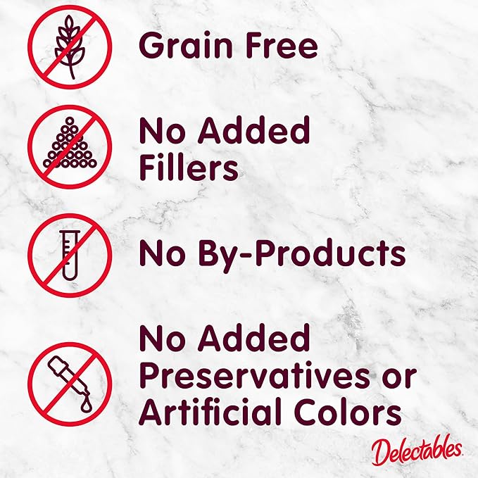 Delectables Squeeze Up Variety Pack, Creamy Squeezable Puree, Lickable Wet Cat Treats, Grain Free, No Added Fillers, No By-Products, No Added Preservatives, 0.5 Ounces Tube, 24 Tubes Total