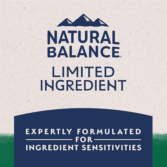 Natural Balance Limited Ingredient Adult Dry Dog Food with Healthy Grains, Lamb & Brown Rice Recipe, 12 Pound (Pack of 1)