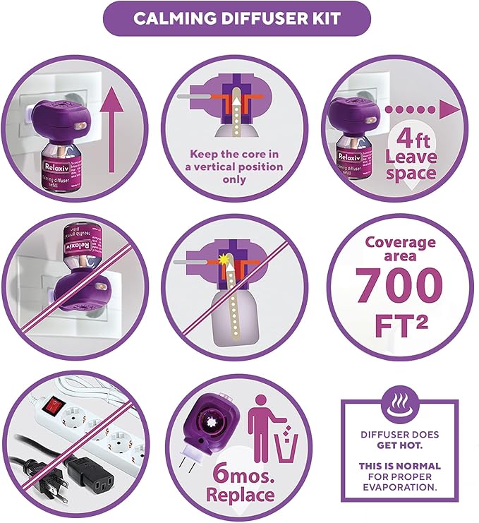 Beloved Pets Cat Calming Diffuser & Pet Anti Anxiety Products - Feline Calm Pheromones Plug in & Cats Stress Relief Comfort Helps with Pee, New Zone, Aggression (2 Pack (2 Diffusers + 2 Refills))