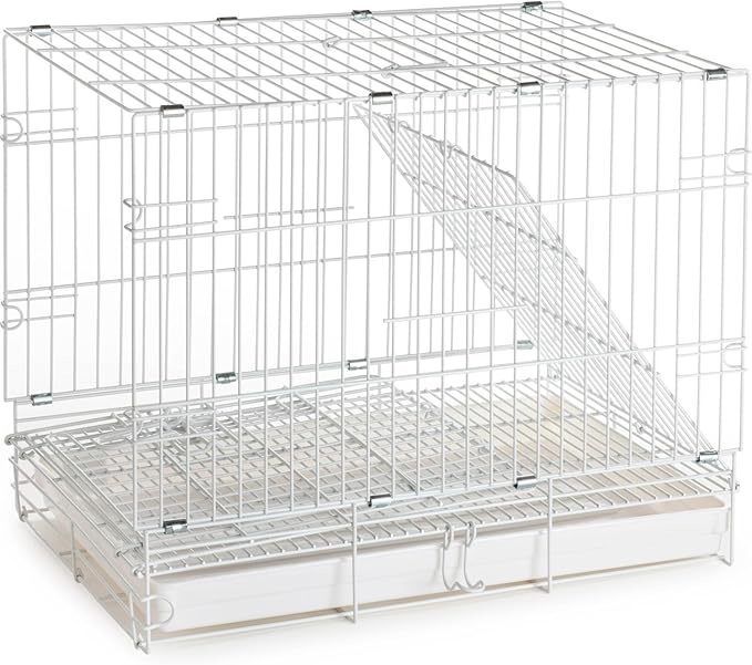 Large Portable Durable Metal Travel or Veterinary Easy Collapsable Parrot Bird Carrier Beaks Proof Carrier Cage Easy Clean Pull Out Tray Stainless Steel Feeder Bowls Natural Wooden Perch