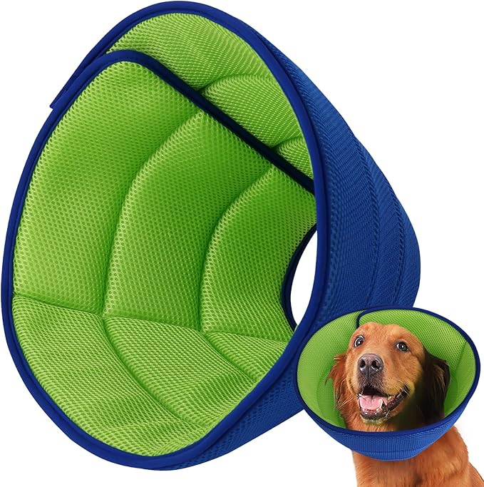 Soft Dog Cone Collar After Surgery Alternative for Dogs to Stop Licking, Comfy Collars for Large/Medium/Small Pet, Comfortable Elizabethan Neuter Recovery E Cones of Shame Neck & Head Ecollars