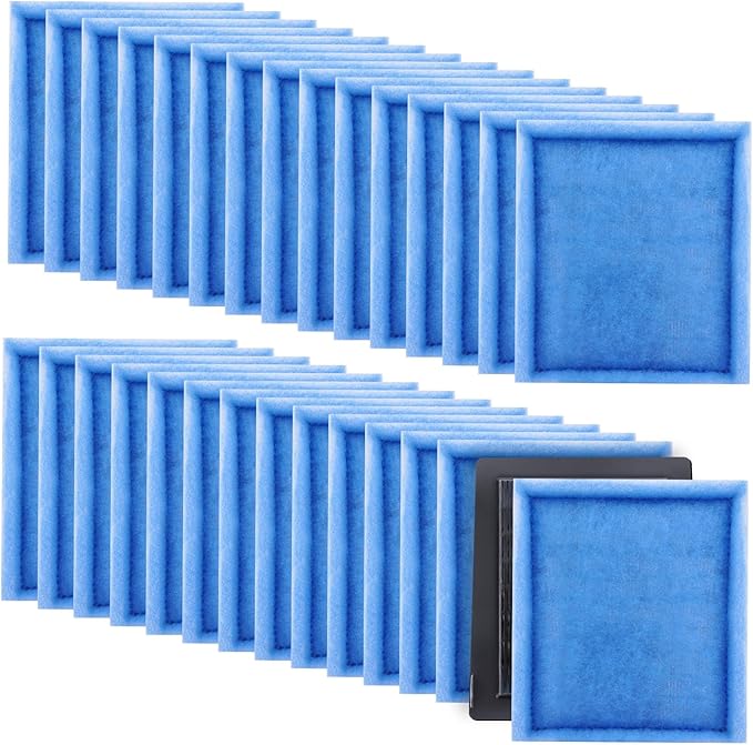 30PCS #3 Fish Tank Filters, Aquarium Filter Cartridge Compatible with Rite-Size C & Fit for EZ-Change #3 20-40/30-60 Gallon Fishtank Power Filter Replacement