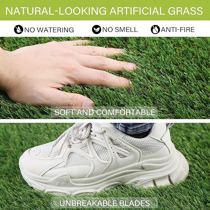 Dog Pee Grass, Artificial Grass for Dogs, Fake Grass for Dogs Potty Training, Extra Large Dog Pads 5x8ft , Housebreaking Supplies, Indoor Outdoor Turf Grass, Washable Reusable