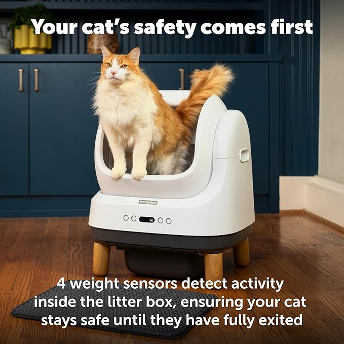 PetSafe ScoopFree OpenSky Automatic Self-Cleaning Cat Litter Box – Advanced Odor Control – App Controlled with Health Monitoring – Works with Any Litter – Up to 2 Weeks of Hands-Free Cleaning