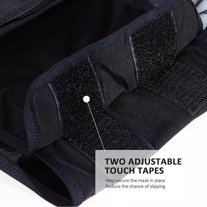 Horse Fly Mask Large Space Breathable UV Protection Equine Mask with Reflective Features on Ears Mars Black M