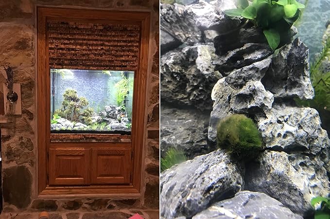 Voulosimi 18 lb Seiryu Rock Stone for Aquariums, Landscaping Model,Tank Decoration