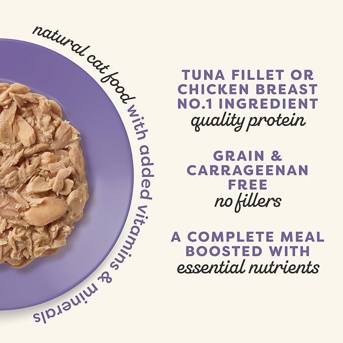 Applaws Vitality Wet Cat Food in Broth, Natural Canned Cat Food, Wet Food for Cats with Added Vitamins and Minerals, Grain Free, Carrageenan Free, Variety Selection in Broth (12 Count, 5.5 oz Cans)