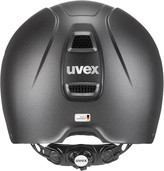 uvex perfexxion II Horse Riding Helmet for Women & Men, Black - Adjustable & Excellent Ventilated Helmet