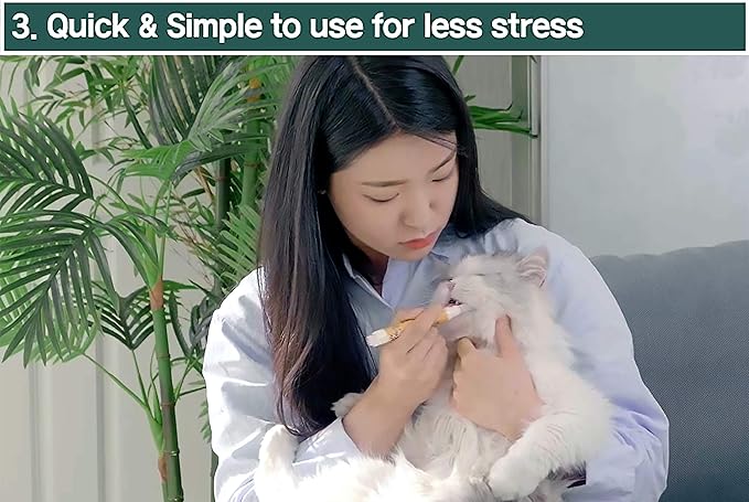 Cat Toothbrush & Toothpaste Kit – Flavor-Free Dental Gel for Cats – Finger Brush & Handle for Daily Oral Care – Plaque & Tartar Cleaning for Kittens and Adult Cats (1 Count, 1 Pack)