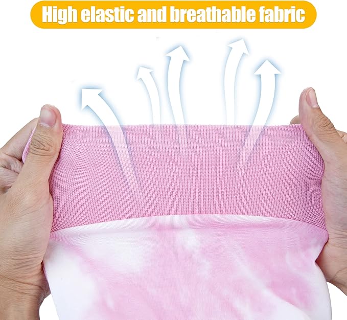 Breathable Dog Recovery Suit for Medium Large Dogs Onesie Tie Dye Pjs for Abdominal Wounds, Shedding, Prevent Licking S Pink2