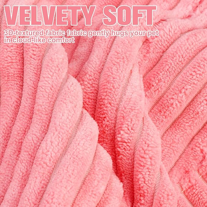 BINGPET Inflatable Dog Cone Collar Alternative After Surgery,Soft Recovery Cone for Dogs to Stop Licking,Protective Neck Donut E Collar Adjustable for Small Medium Large Dogs & Cats(Pink,L)