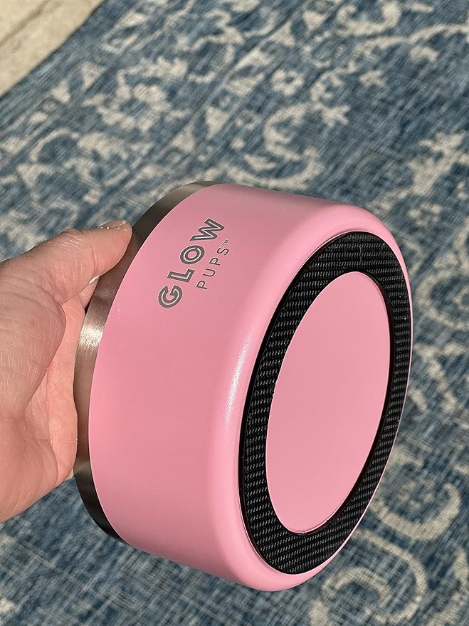 Dog Bowls, Dog Water Bowl Vacuum Insulated Stainless Steel Pet Bowl, Non-Slip, Spill-Proof, Easy to Clean, Stylish and Functional, 32 oz, Light Pink