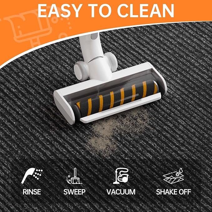 Indoor Outdoor Door Mat, 5’ x 3' Doormat for Entryway, Rubber Backing Non Slip Front Door Mat Outside Entrance, Super Absorbent Commercial Floor Mat for Home Office