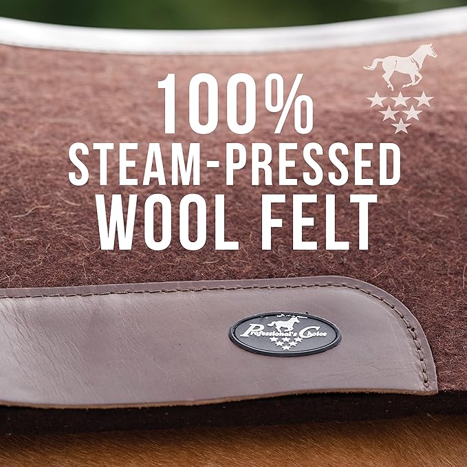 Professional's Choice 100% Steam-Pressed Wool Felt Saddle pad