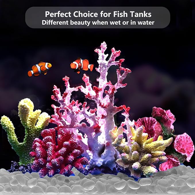 Sea Glass Stones - 0.9LB White Frosted Glass Pebbles Gemstones - Perfect for Aquarium Rocks, Fish Tank Gravel, Vase Fillers, DIY Crafts, and Home Decor