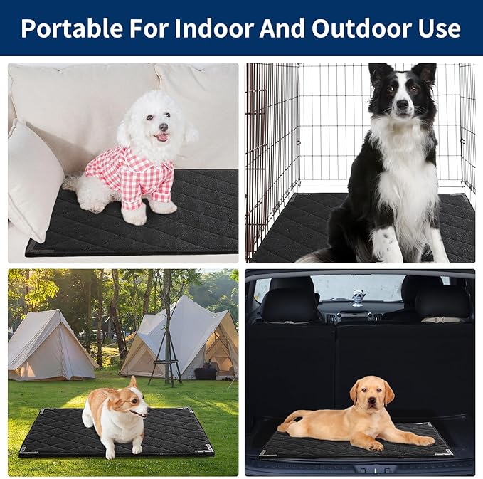 BALAPET XS Durable Chew Proof Dog Bed with Metal Rivet Corner, 23"x17"