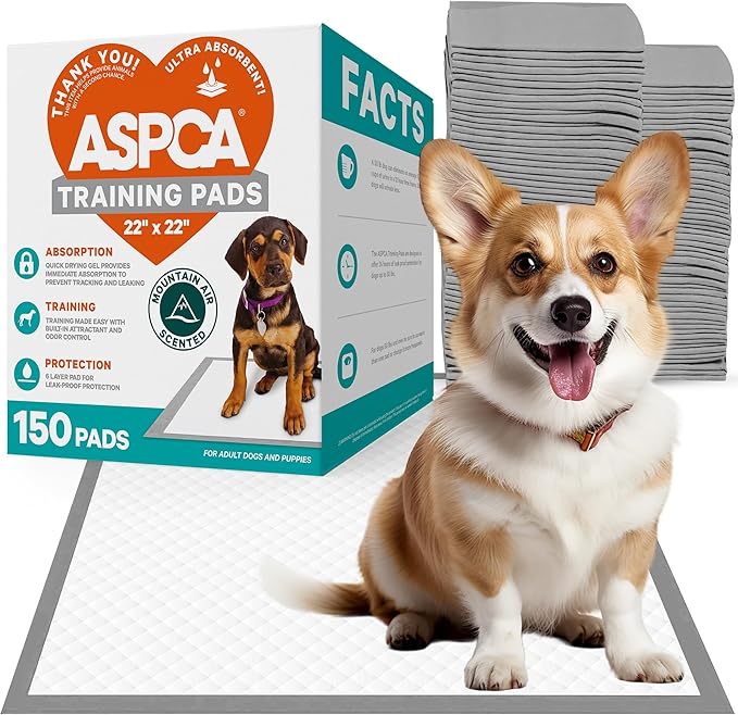 Scented Puppy Pads, [150 Count], Dog Pee Pads for Training, Absorbent Potty Pads for Dogs, Quick-Drying Leakproof Large Dog Pads with Odor Control, 22"x22", Puppy Pads for Indoor or Outdoor Use