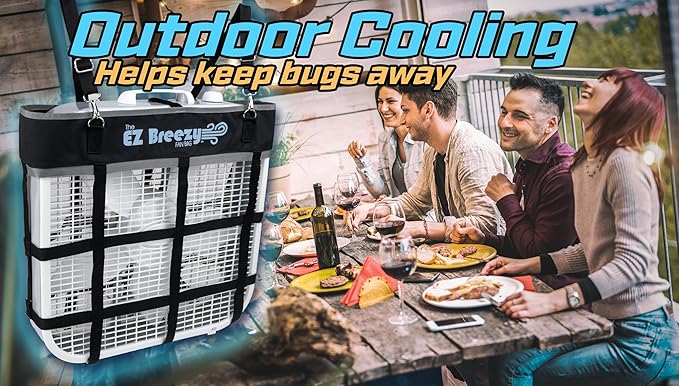 Southwestern Equine EZ Breezy Box Fan Holder, Horse Stall Classic Fan Bag, Stable Supplies, Horse Fan (Black)