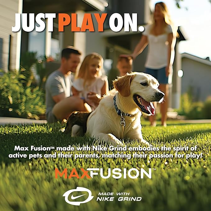 Max Fusion with Nike Grind, Arlee Phoneix Dog Toy, Chew Toy for Play, Fetch, Tug, M