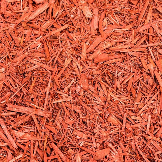 Premium Red Wood Mulch for Indoor, Patio, Potting Media, Gardens, Lawns, and Landscaping (1.0 CF - 37 L - 39 QTS)