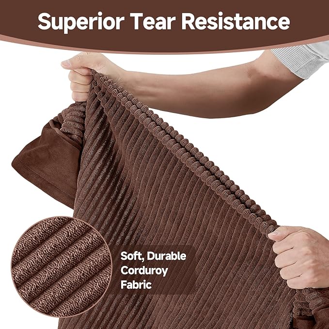 OhGeni Orthopedic Waterproof & Machine Washable Dog Bed for Medium Large Pets, Suitable for Crates, Cat Mat with 25D Egg Crate Foam, Non-Slip Bottom & Removable Cover, 35 Inches(Brown)