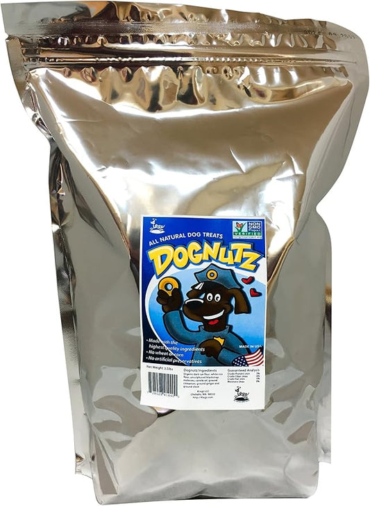 Molasses Ginger Snap Dog Treats – Healthy, Crunchy, Vegan Biscuits with Whole & Real Ingredients – All Natural & USA‐Baked, 4 Pound Bag