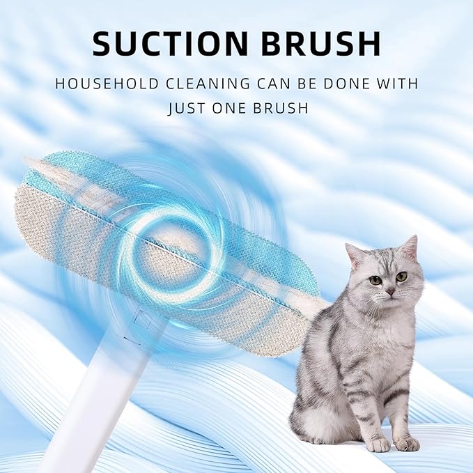 4-in-1 Pet Deshedding Tool for Cats and Dogs, a Multi-Functional pet Hair Remover. This extendable Dog and cat Hair Removal Brush is Suitable for Furniture, Sofas, and Carpets